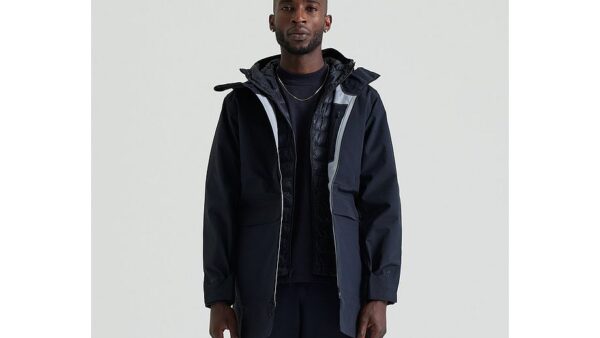 3-Layer Hooded Shell Parka Specialized - Black - vista principal