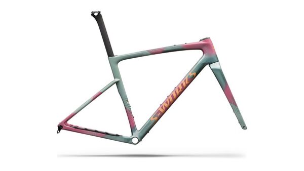 Conjunto de cuadro S-Works Crux 5: carbono FACT 12r Specialized - Agave Grey/Photon Tint over Silver Dust - vista general