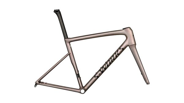 Cuadro de la S-Works Tarmac SL8 Specialized - Gloss Viavi Red Gold Over Silver / Satin Metallic Obsidian - vista general
