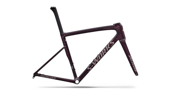 Cuadro de la S-Works Tarmac SL8 Specialized - GLOSS DOLOMITE METALLIC / DIRECTIONAL BRUSH / BLUE MAJESTY METALLIC - vista