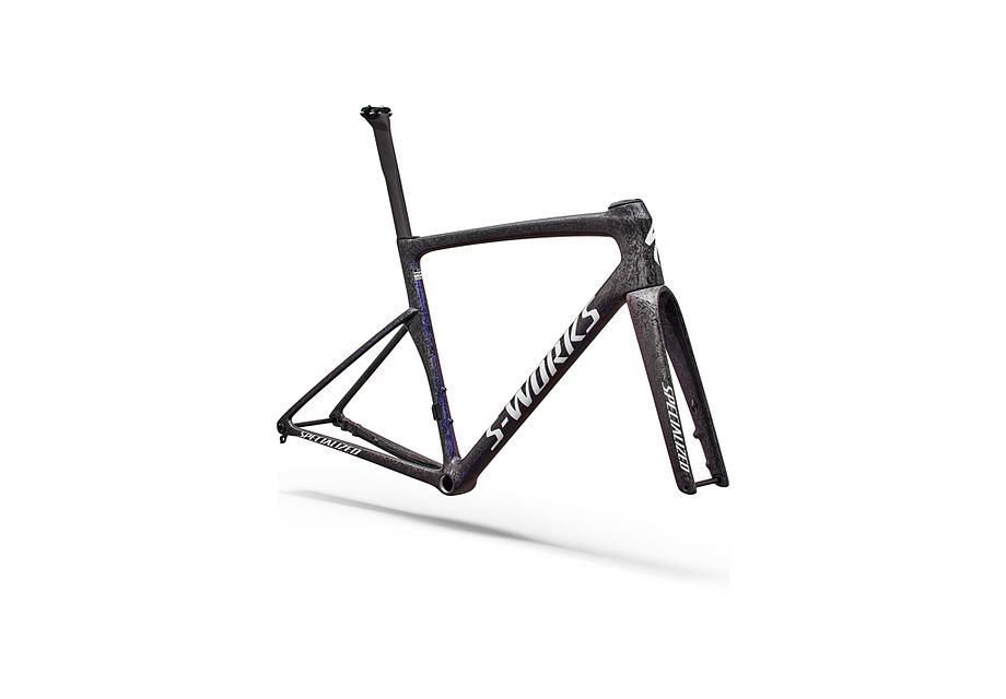 Conjunto de cuadro S-Works Tarmac SL9: carbono FACT 12r Specialized - RTP RAW CARBON / GLOSS AMETHYST FROST - imagen 3