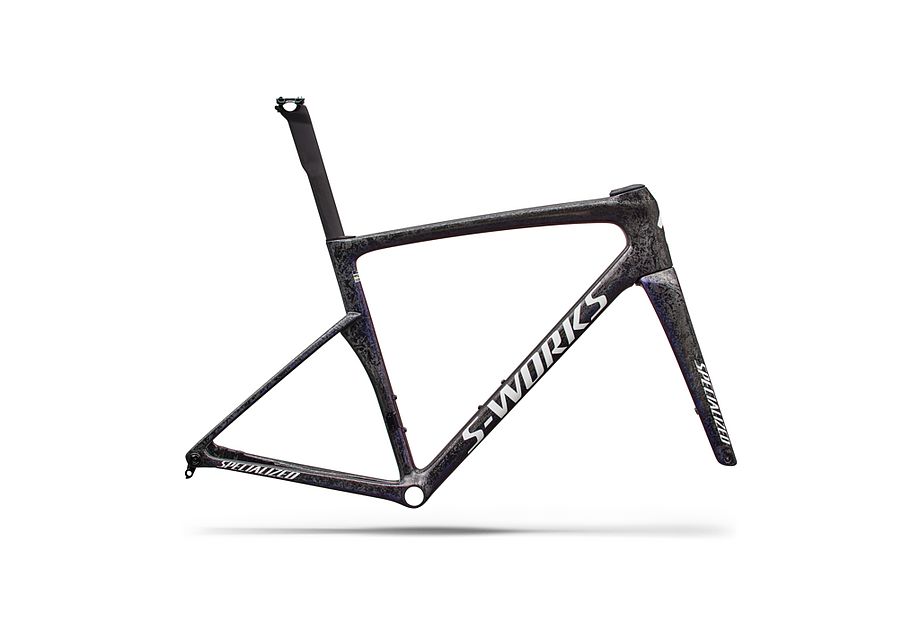 Conjunto de cuadro S-Works Tarmac SL9: carbono FACT 12r Specialized - RTP RAW CARBON / GLOSS AMETHYST FROST - vista general