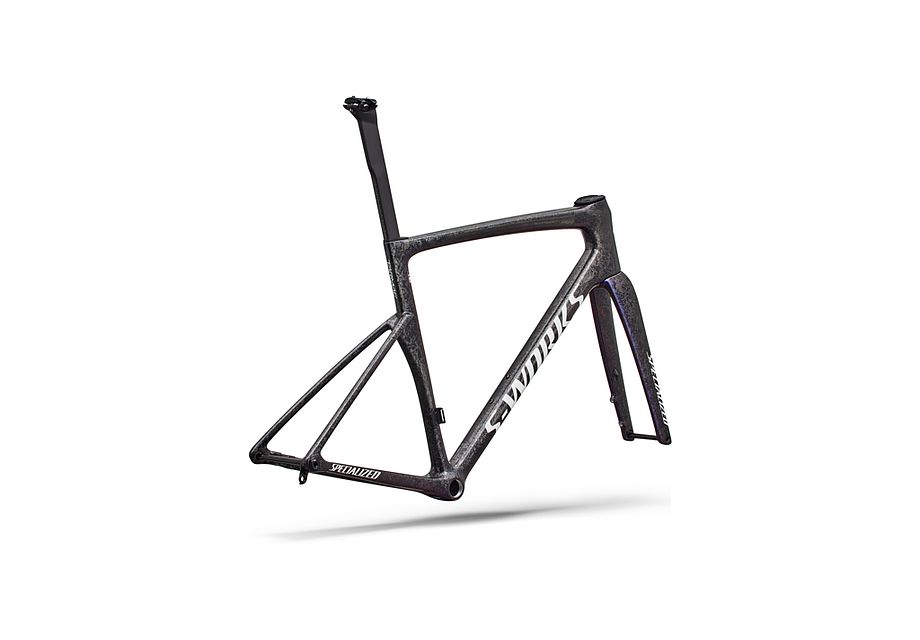 Conjunto de cuadro S-Works Tarmac SL9: carbono FACT 12r Specialized - RTP RAW CARBON / GLOSS AMETHYST FROST - imagen 4