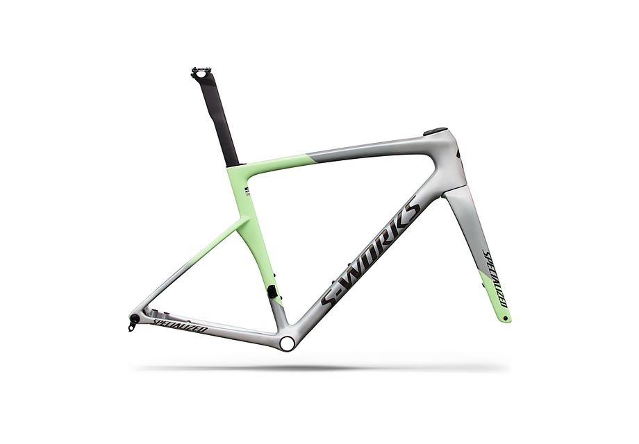 Conjunto de cuadro S-Works Tarmac SL9: carbono FACT 12r Specialized - RTP RAW CARBON / GLOSS AMETHYST FROST - vista general