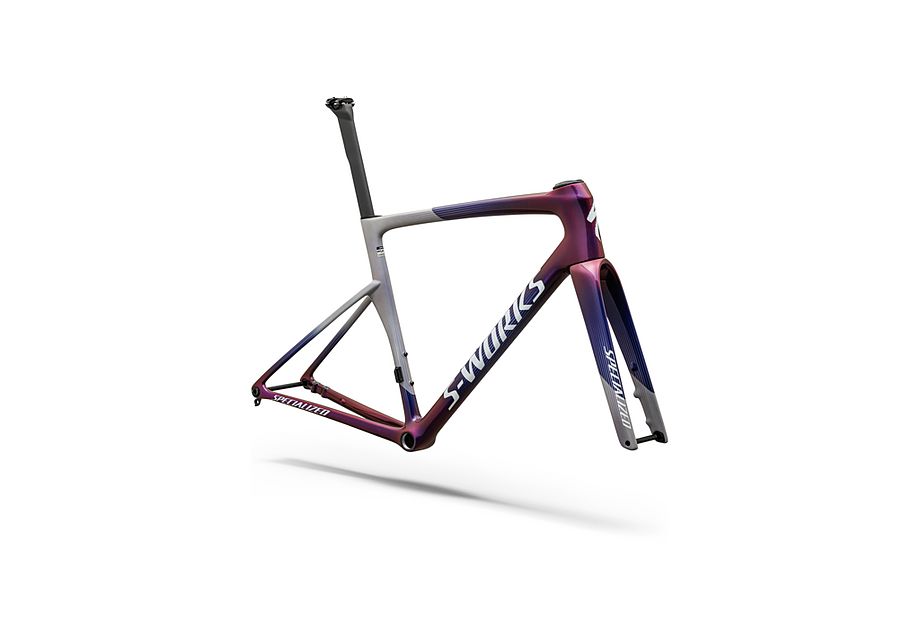 Conjunto de cuadro S-Works Tarmac SL9: carbono FACT 12r Specialized - RTP RAW CARBON / GLOSS AMETHYST FROST - imagen 13