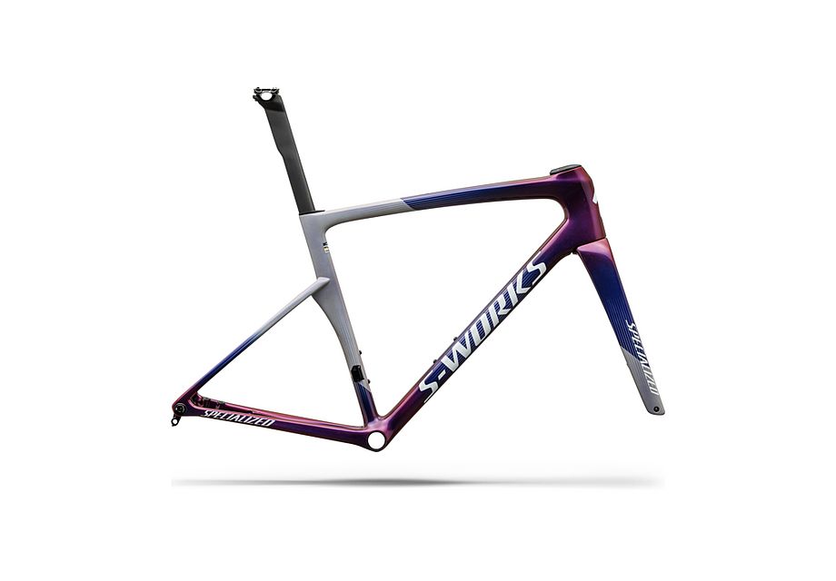 Conjunto de cuadro S-Works Tarmac SL9: carbono FACT 12r Specialized - RTP RAW CARBON / GLOSS AMETHYST FROST - vista general