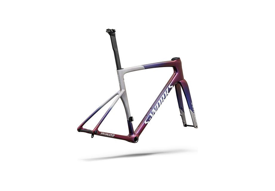Conjunto de cuadro S-Works Tarmac SL9: carbono FACT 12r Specialized - RTP RAW CARBON / GLOSS AMETHYST FROST - imagen 14