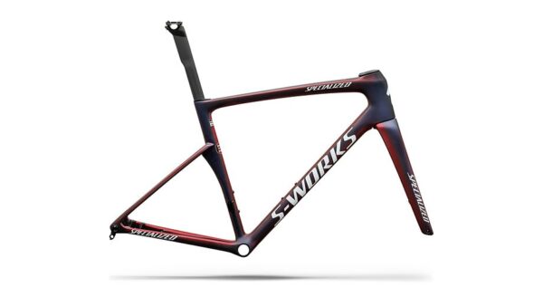 Conjunto de cuadro S-Works Tarmac SL9 Team Replica - FDJ United - SUEZ Specialized - SATIN RED TINT / BLUE TINT / RED PEARL