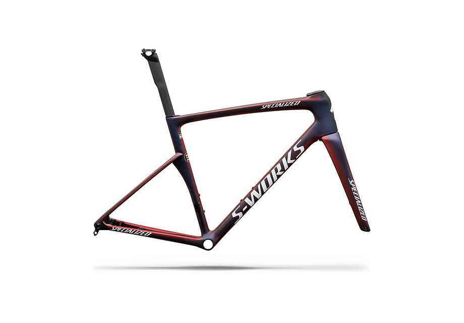 Conjunto de cuadro S-Works Tarmac SL9 Team Replica - FDJ United - SUEZ Specialized - SATIN RED TINT / BLUE TINT / RED PEARL