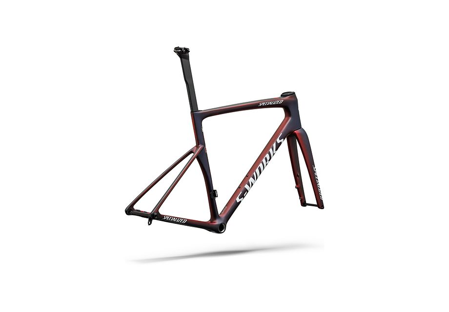 Conjunto de cuadro S-Works Tarmac SL9 Team Replica - FDJ United - SUEZ Specialized - SATIN RED TINT / BLUE TINT / RED PEARL
