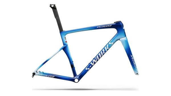 Conjunto de cuadro S-Works Tarmac SL9 Team Replica: Soudal Quick-Step Specialized - GLOSS BLUE ONYX / COBALT / MORNING MIST