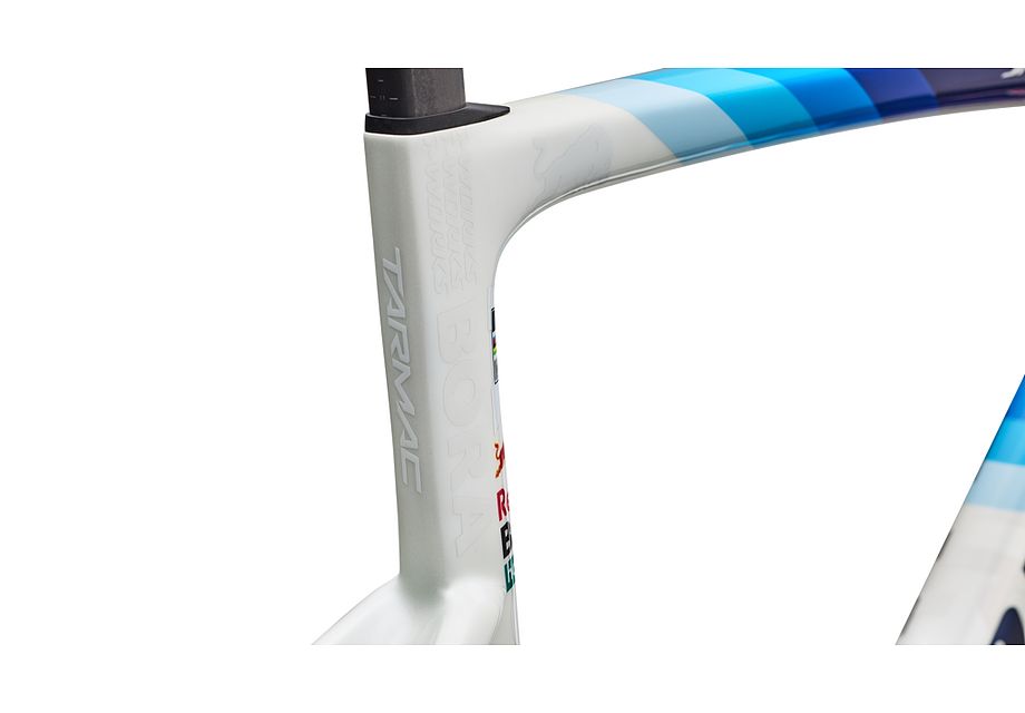 Conjunto de cuadro S-Works Tarmac SL9 Team Replica - Red Bull - BORA - hansgrohe Specialized - GLOSS METALLIC WHITE SILVER /