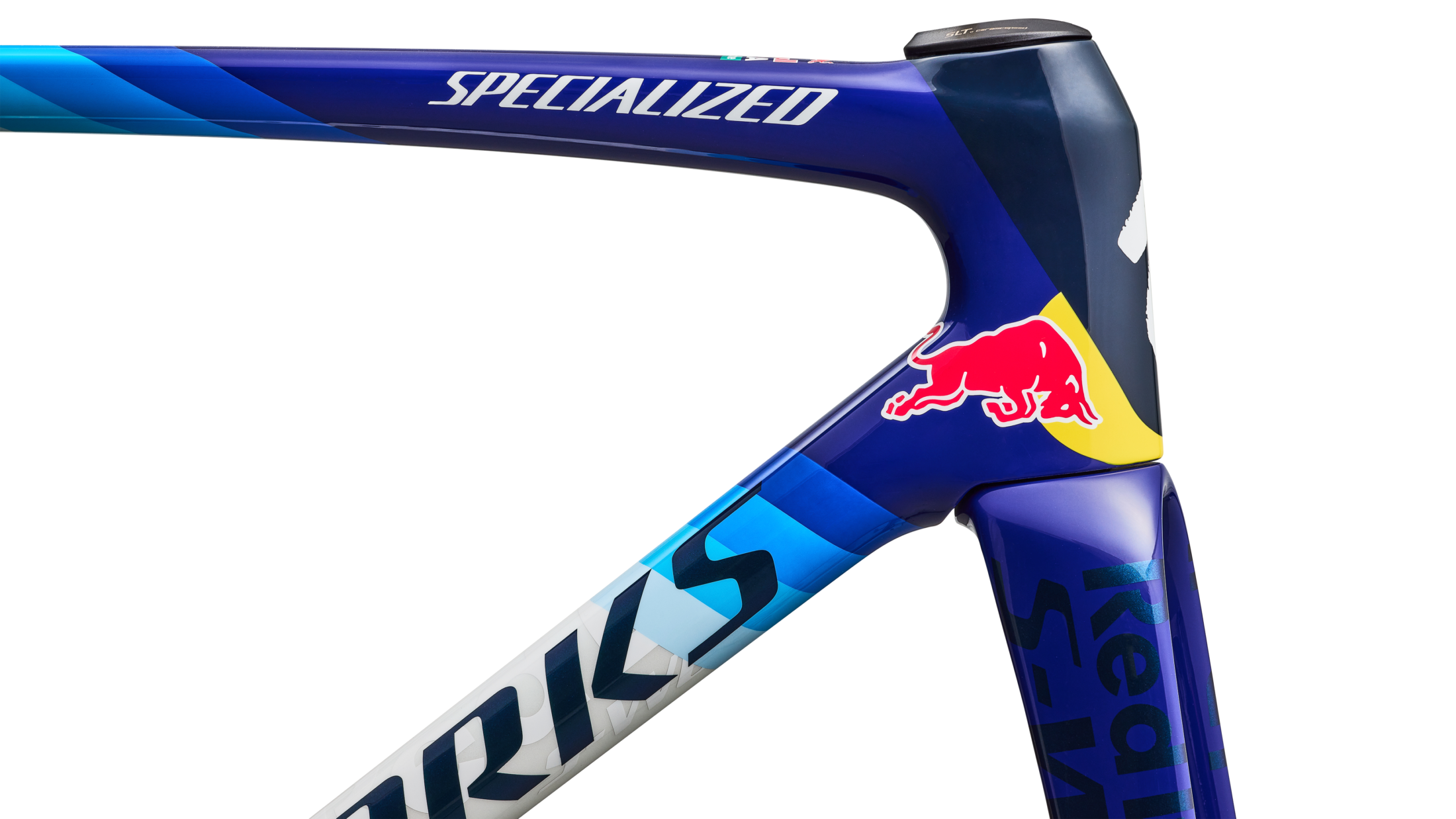 Conjunto de cuadro S-Works Tarmac SL9 Team Replica - Red Bull - BORA - hansgrohe Specialized - GLOSS METALLIC WHITE SILVER /