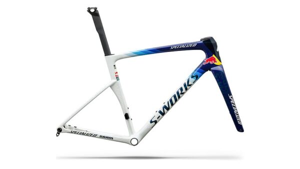 Conjunto de cuadro S-Works Tarmac SL9 Team Replica - Red Bull - BORA - hansgrohe Specialized - GLOSS METALLIC WHITE SILVER /