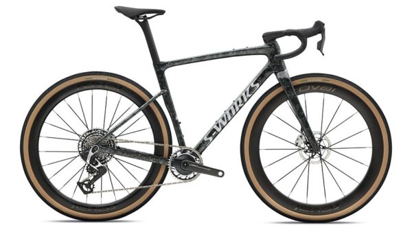 S-Works Crux 5: SRAM RED XPLR Specialized - Silver Dust/Amethyst Frost/Nebula Metallic - vista general