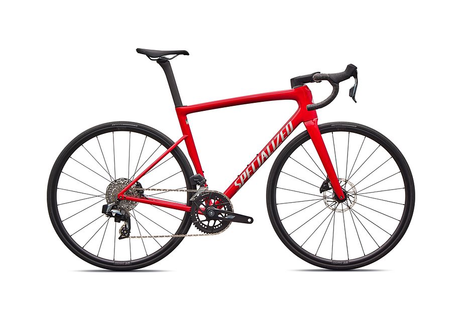 Tarmac SL8 Comp - SRAM Rival AXS Specialized - GLOSS RED TINT OVER SILVER DUST / SILVER DUST - vista general