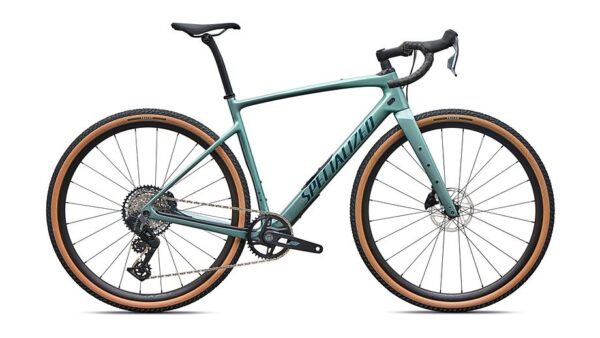 Diverge 4 Expert: SRAM Rival XPLR Specialized - Fjord Metallic/Emerald Metallic - vista general